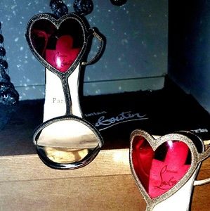 Authentic  christian louboutin heart sandals size